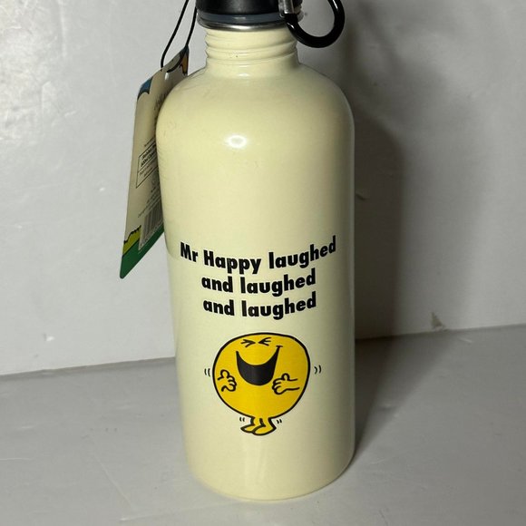 Mr. Happy Stainless Steel 600 ML Water Bottle Canteen- 2011 New With Tags - Picture 2 of 6